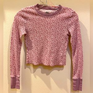 PacSun PAC Cares Comfy Girl Thermal Long Sleeve Shirt Women’s Size Small
